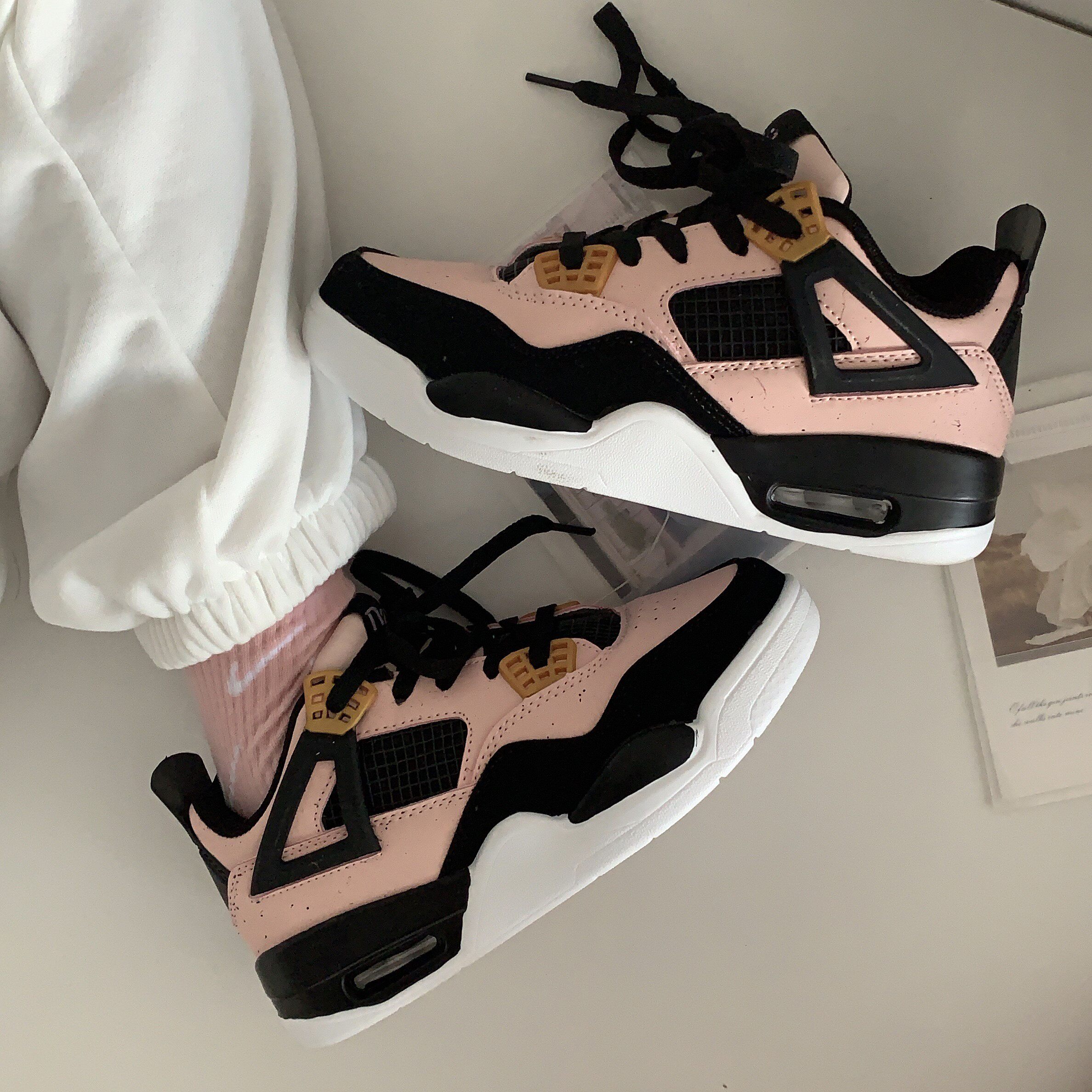 黄洛林 石榴粉chic运动鞋女2020秋冬季新款韩版ins百搭休闲鞋子潮