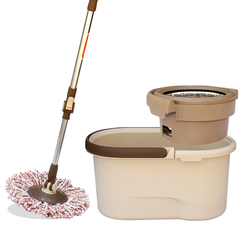 拖把妙佳免手洗地干湿两用瓷砖不锈钢自动旋转旋转拖把