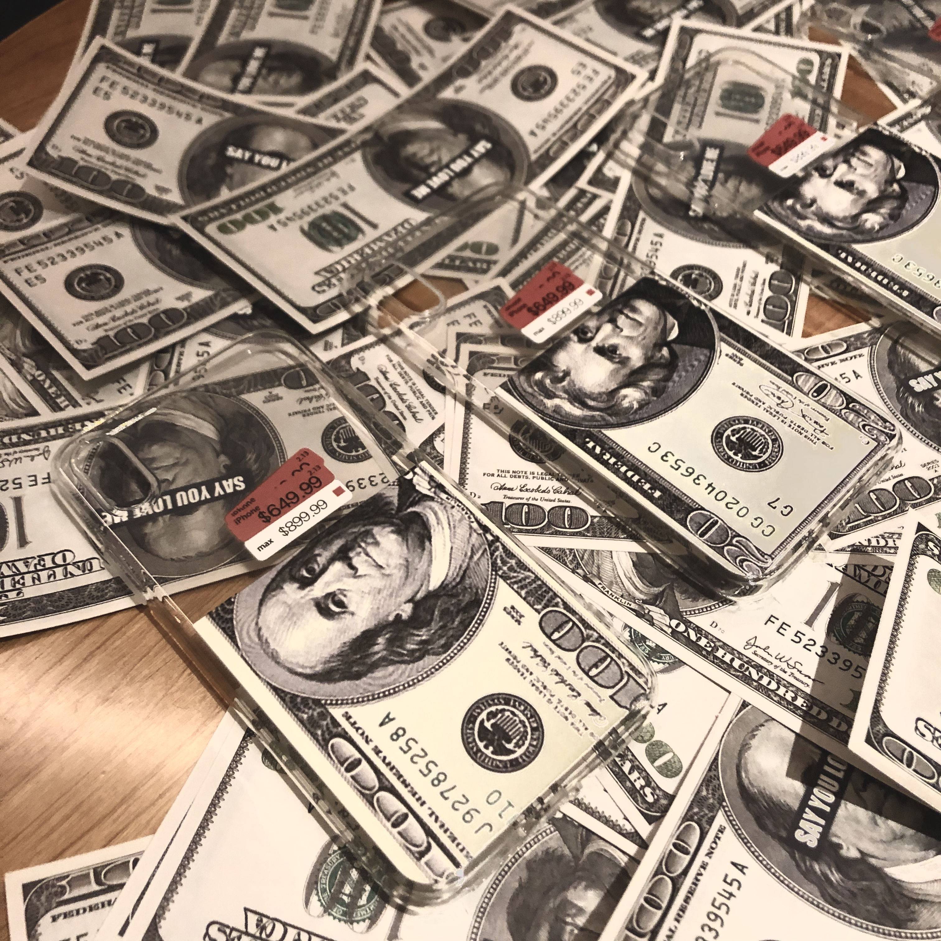 原创美金欧美透明壳适用于苹果标签