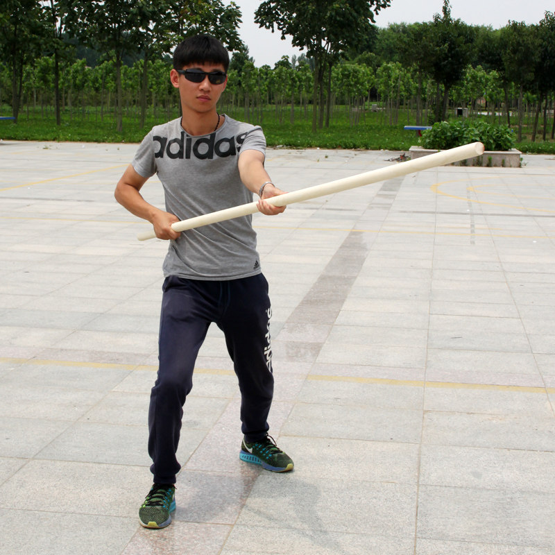 武术棍白蜡杆表演棍木棍防身武器道具太极棍少林齐眉棍棒体育用品