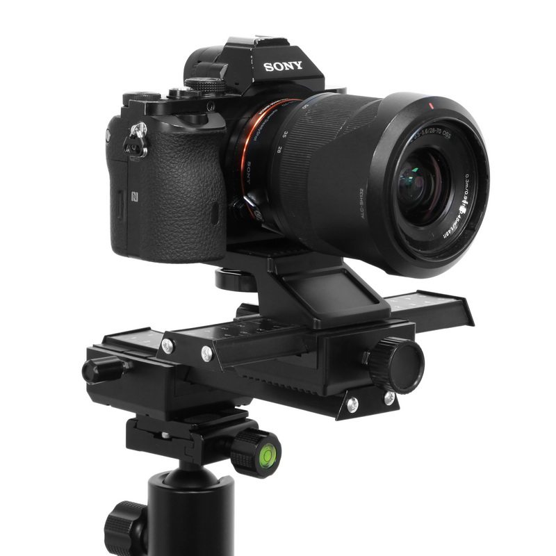 微距云台双向四维拍摄微调长形导轨云台