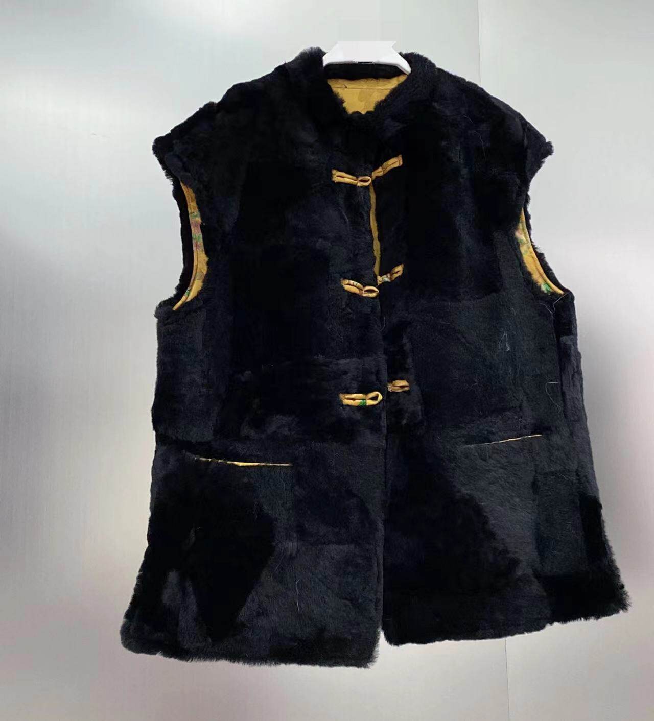 香云美利皮毛一体马甲背心qqsdb9190皮草