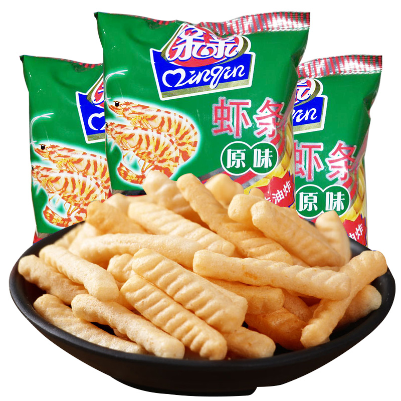 亲亲虾条18g1袋原味办公休闲膨化食品儿时经典膨化食品