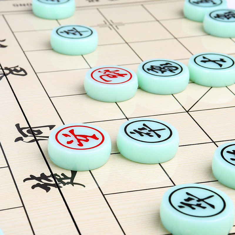 中国象棋实木高档大号棋盘便携式儿童五子棋围棋军棋中国象棋