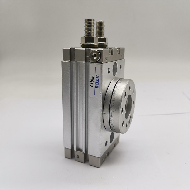 亚德客型hrq7旋转摆动180度气缸hrq1020305070100a可调角度