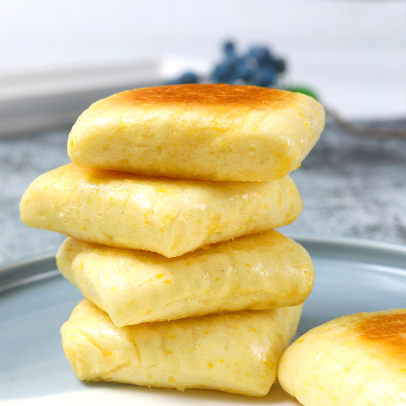 煎饼口福茶楼玉米粗粮玉米饼杂粮12个速冻半成品手抓饼