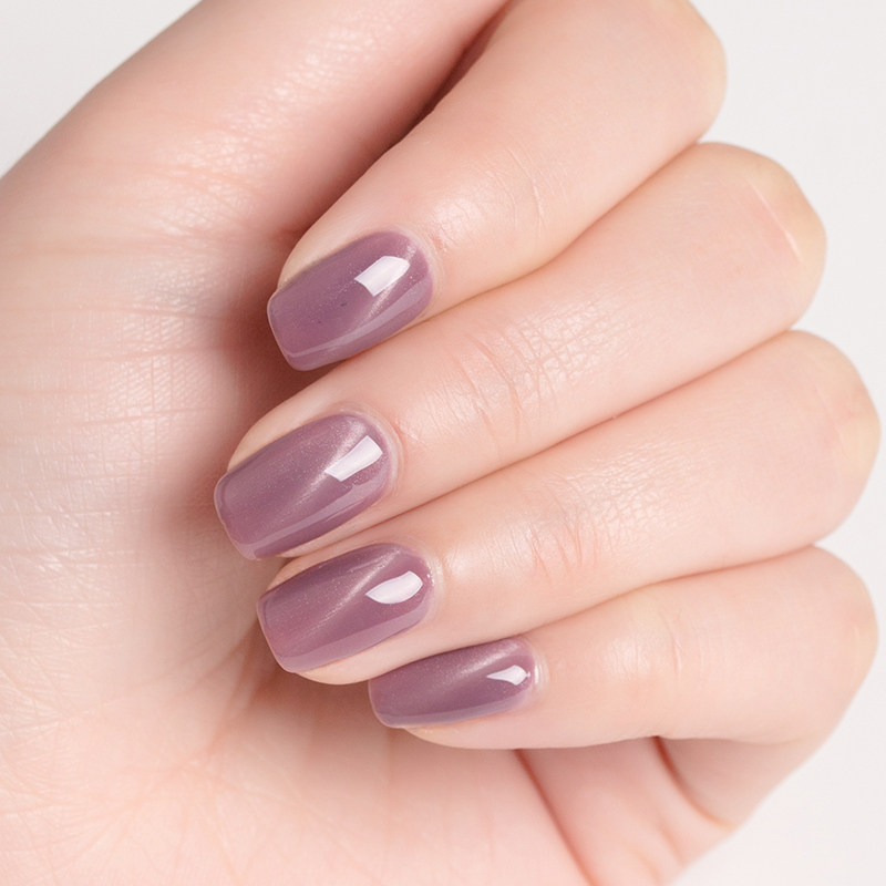 pinni品妮健康无异味甲油胶 热卖豆沙紫色3d猫眼甲油胶指甲胶