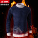 Arctic velvet winter new loose men's solid color long-sleeved sweater round neck trend plus velvet thick half turtleneck sweater Arctic velvet winter new loose men's solid color long-sleeved sweater round neck trend plus velvet thick half turtleneck sweater