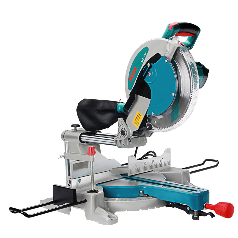 博大拉杆锯锯铝机多功能推拉式45度木工10寸12寸高精度斜切切割机