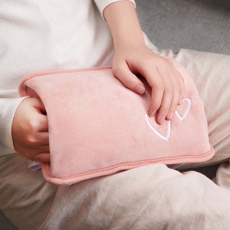 暖宝宝女充电可爱毛绒冬季电热水袋充电式安全可拆洗暖水袋暖手宝
