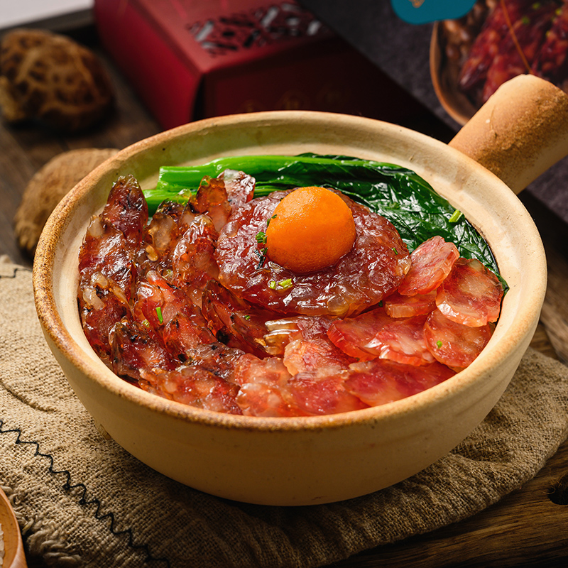 金辉煌广式腊肠腊肉正宗广味香肠腊肠广东特产煲仔饭腊味三拼198g