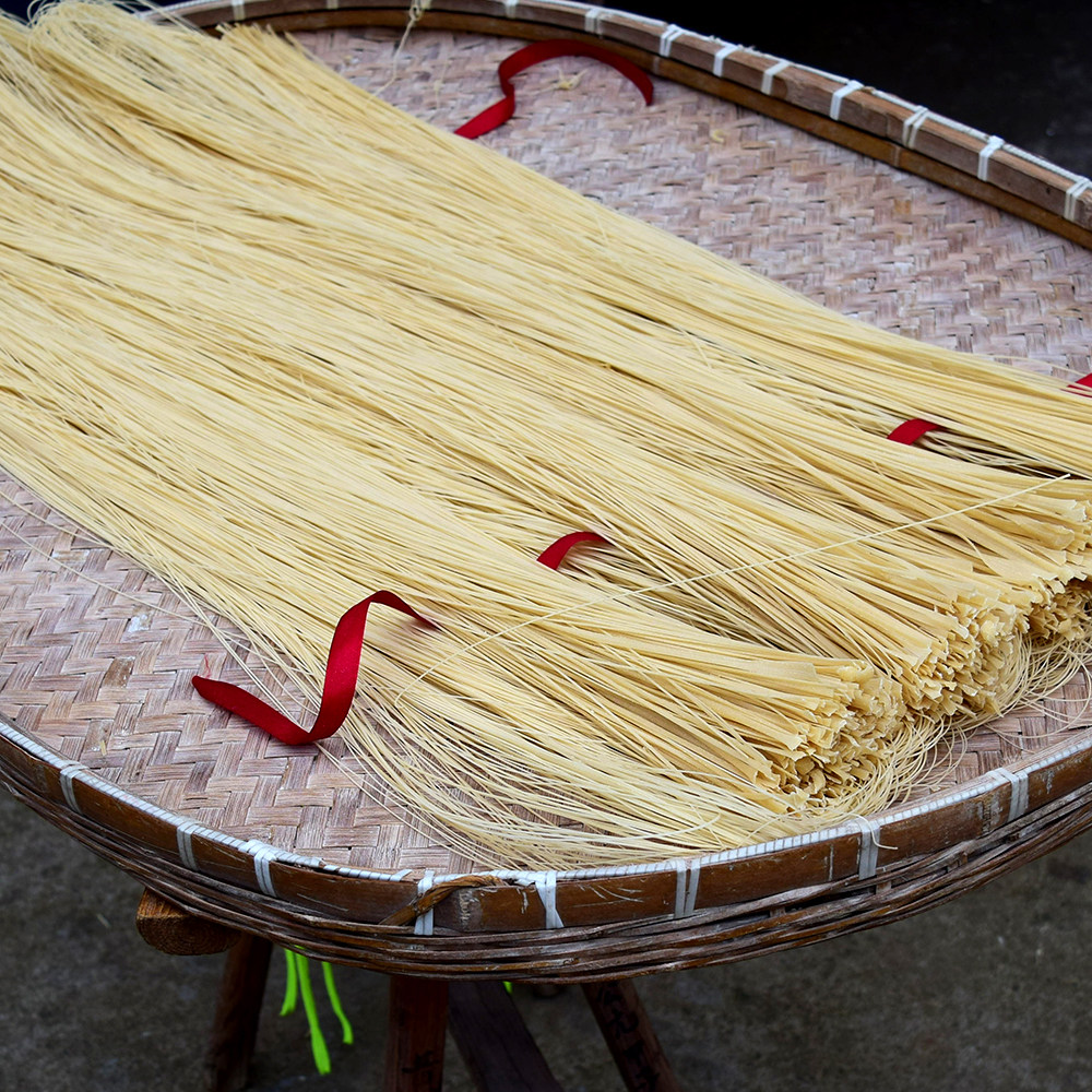 缙云千人千面土索土爽农家手工挂面面食咸味面条