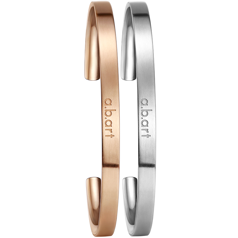 abart爱彼雅手镯女情侣开口简约时尚玫瑰金手镯简约可调节手镯