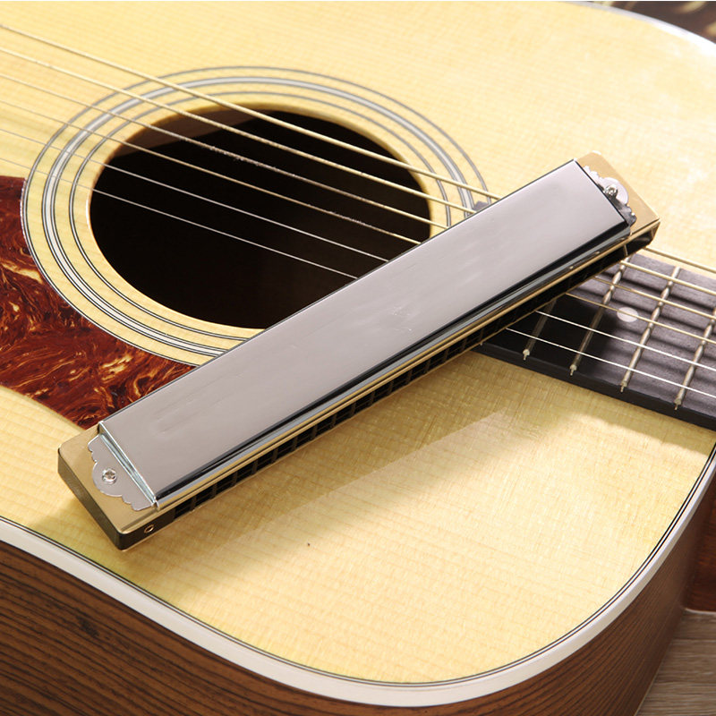 通宝tombo日本原装3521复音口琴21孔专业演奏口琴