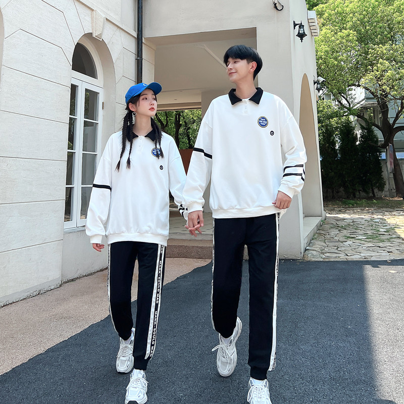 班服高中生学院风韩版宽松卫衣中小学生校服秋季运动会学生校服
