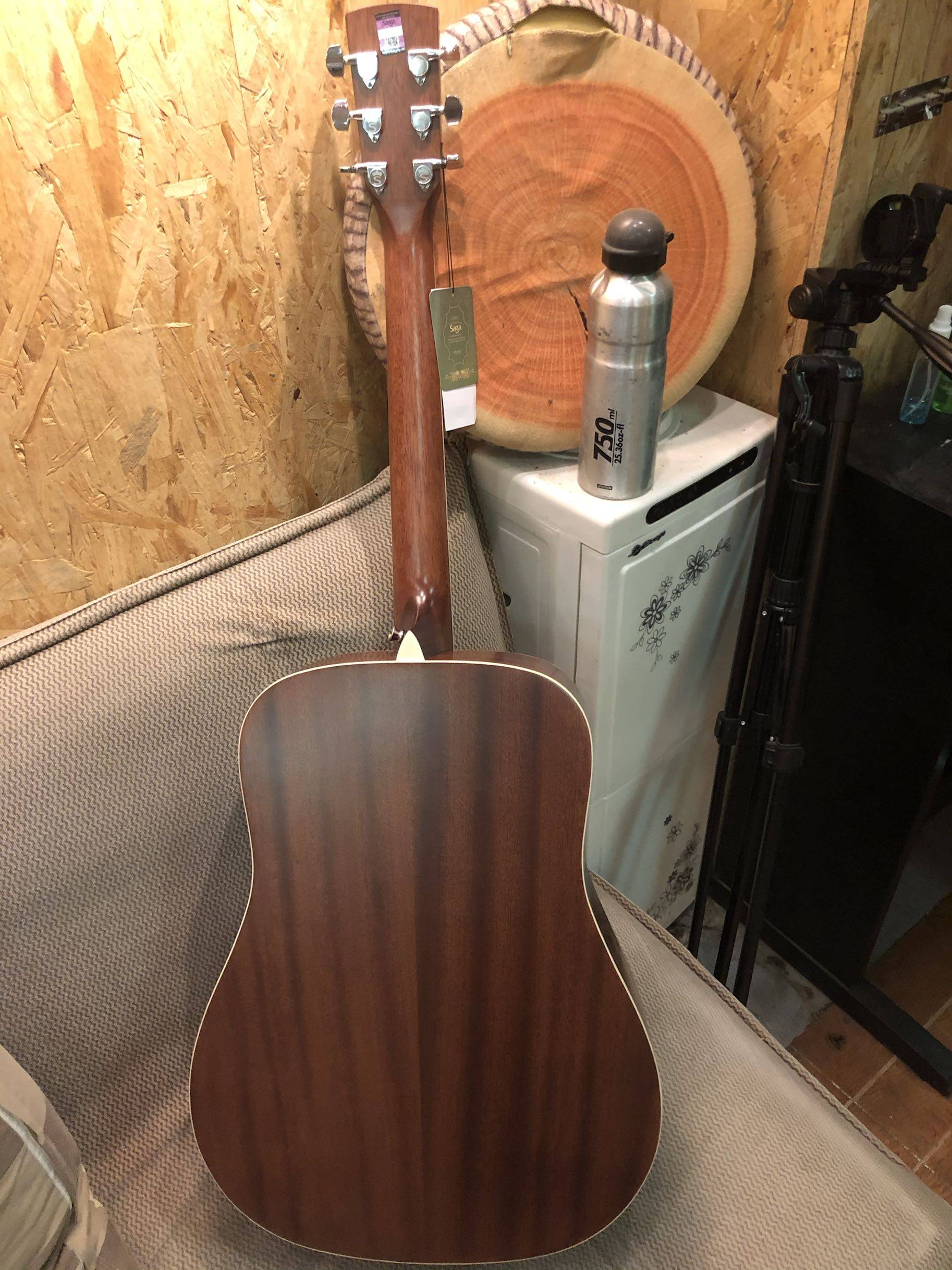 saga41寸单板落日加震电箱吉他吉他-民谣吉他