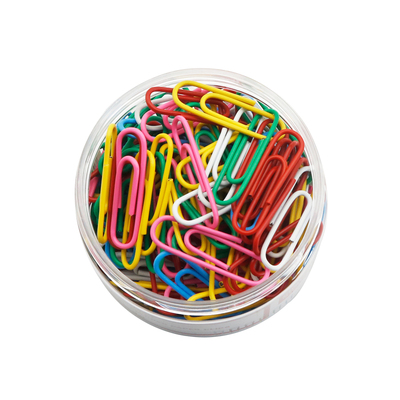 办公固定衣服彩色书签创意可爱文具大号回型1000枚回行针夹子回旋别针