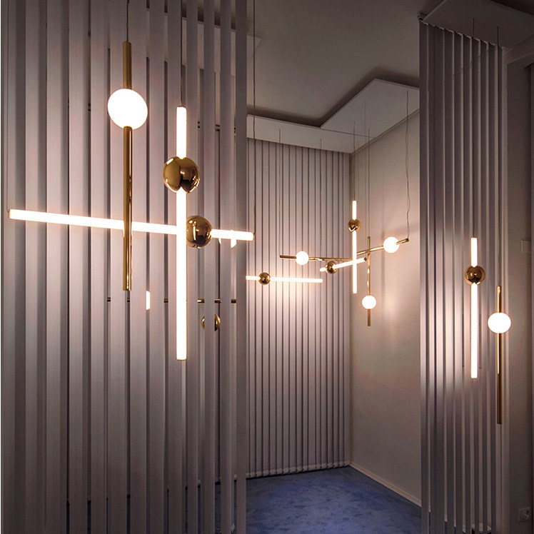 北欧简约艺术轻奢极简设计师灯具ins网红展厅客厅吊灯