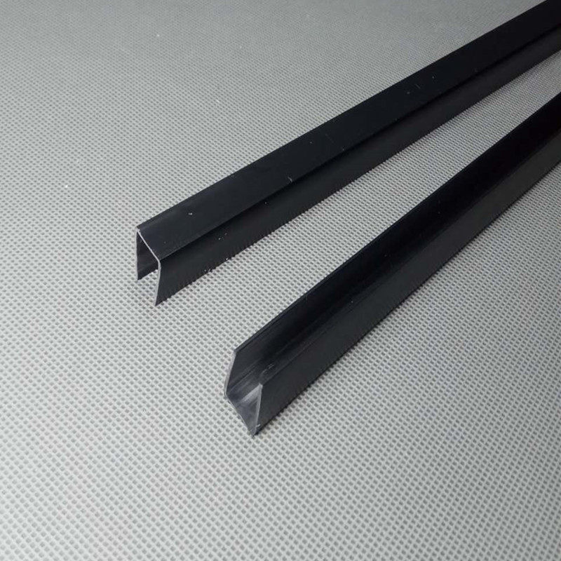 13毫米黑色型条玻璃缸包边条pvc塑胶鱼缸镜子边框桌面缸