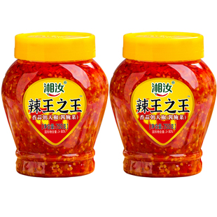 湘汝湖南特辣辣椒酱剁辣椒拌饭酱剁椒鱼头蒜蓉朝天椒拌面酱超下饭