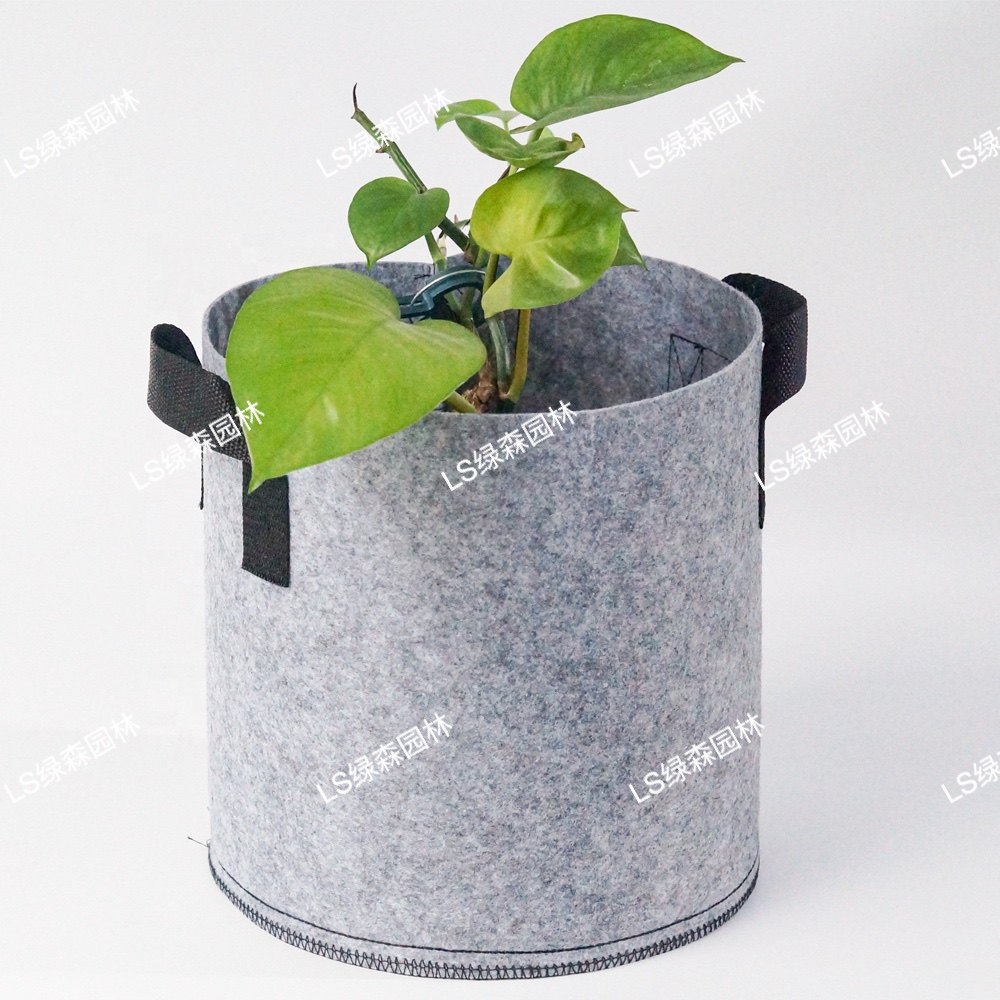 植物出口无纺布加厚种植袋美植袋种花种菜麻灰花盆