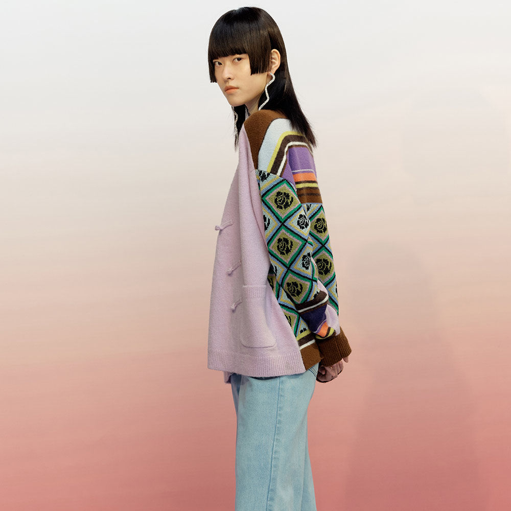 他他商城 女装 uooyaa/乌丫bbooyy2020春季新款专柜正品斜门襟复古