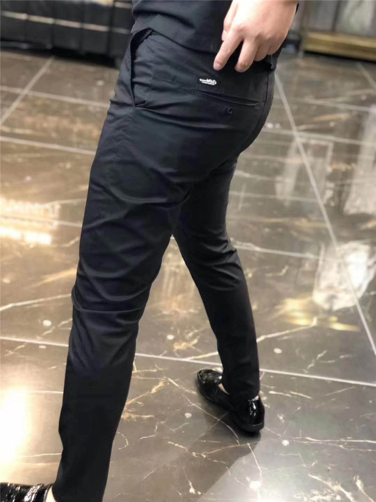 2022新款男装潮男士休闲裤春夏修身小脚裤男欧货潮流网红百搭长裤