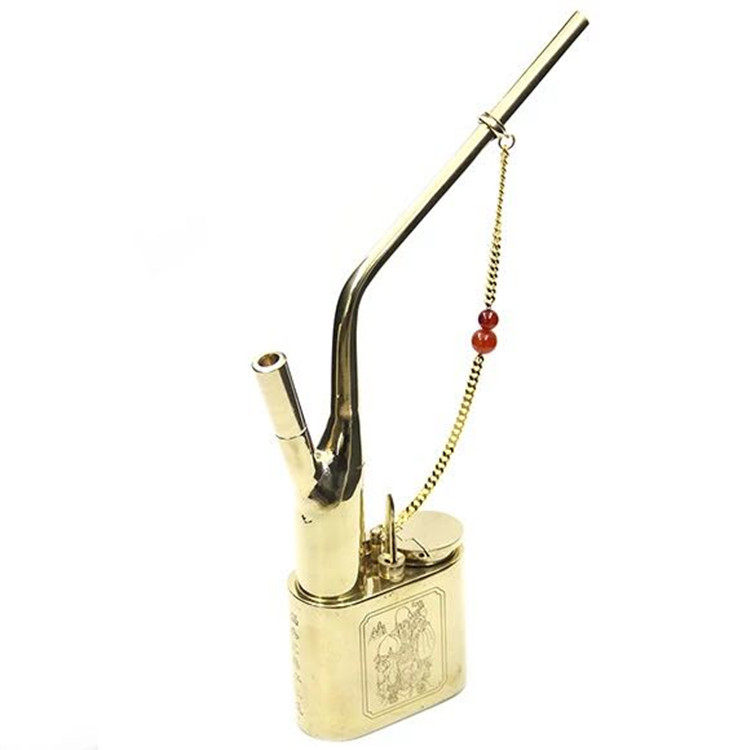 水烟金泰纯铜黄铜复古全铜老式小锅水烟袋烟斗烟斗