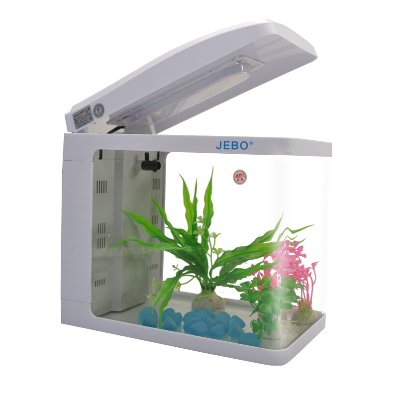 鱼缸jebo佳宝水族箱生态高清玻璃迷你小型热带鱼鱼缸