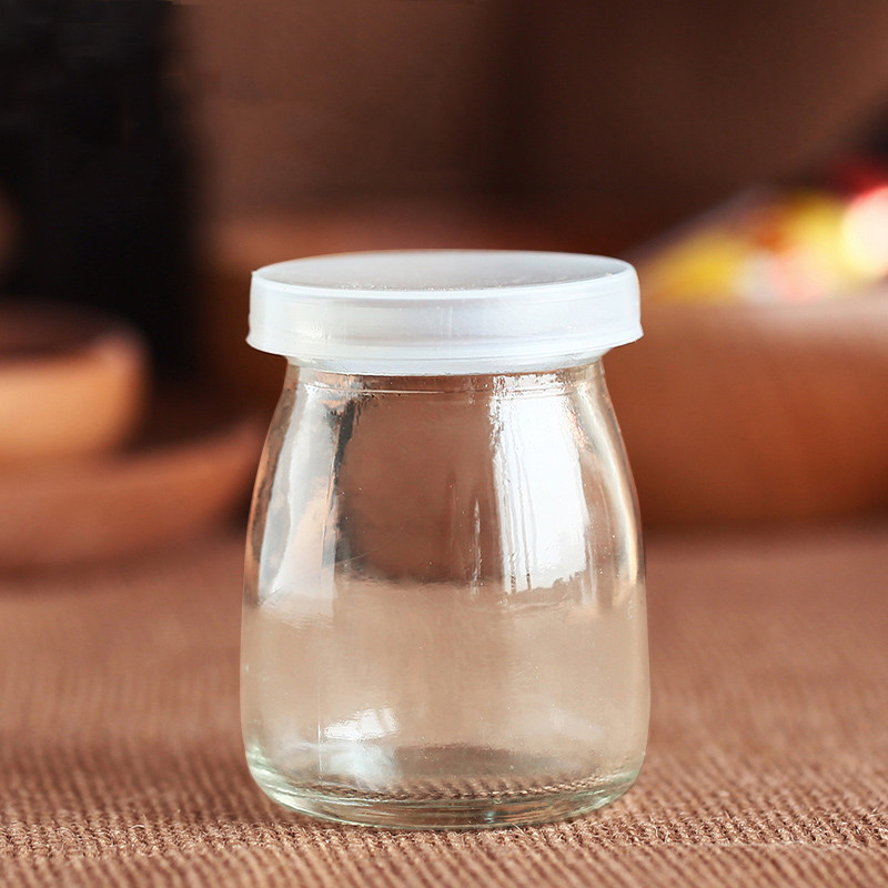 布丁杯 玻璃 带盖布丁瓶 diy烘焙自制果冻酸奶瓶子耐高温模具家用