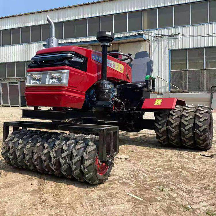 镇压汇鼎马力小麦压地机自走1小时30地液压转向农业机械