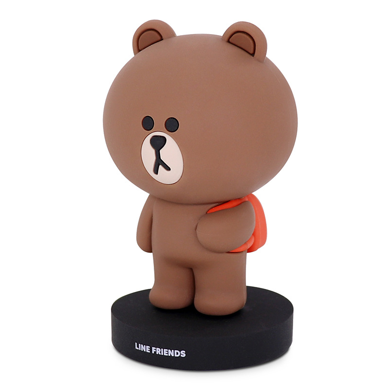 现货linefriende布朗熊第二旅行系列盲盒可爱少女手办