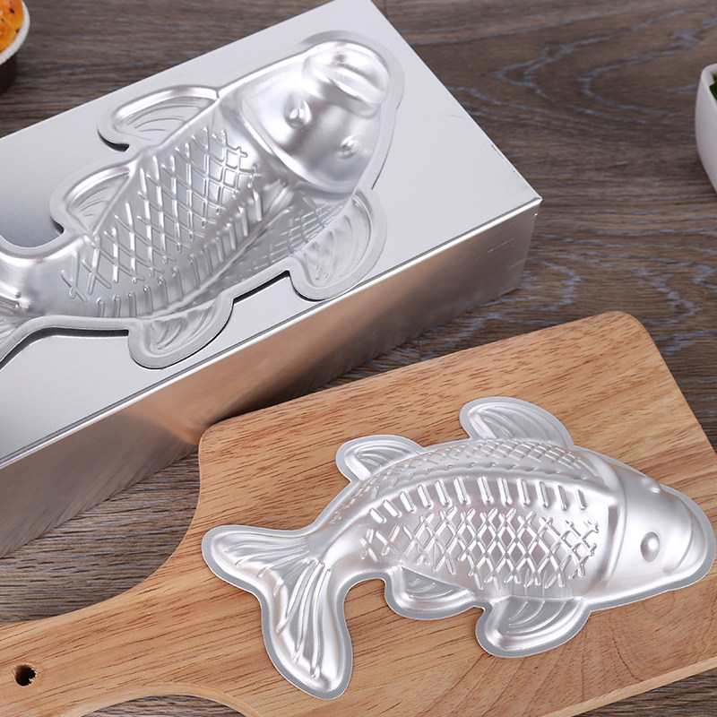 年年有鱼年糕馒头漏面鱼鸭血模鱼冻鱼形稠鱼模具烘焙模具