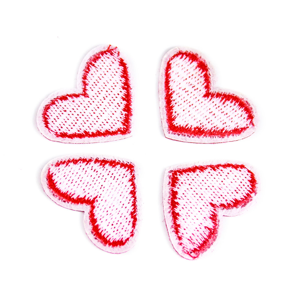 迷你心形卡通小爱爱心补丁贴布衣服婚纱鞋子布贴