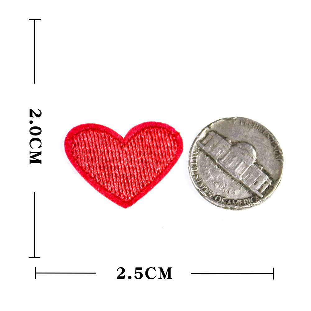 迷你心形卡通小爱爱心补丁贴布衣服婚纱鞋子布贴