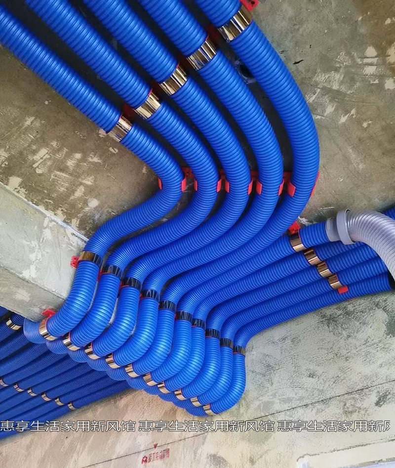 蚂蚁环境hdpe双壁波纹风管家用中央新风圆管室内新风系统