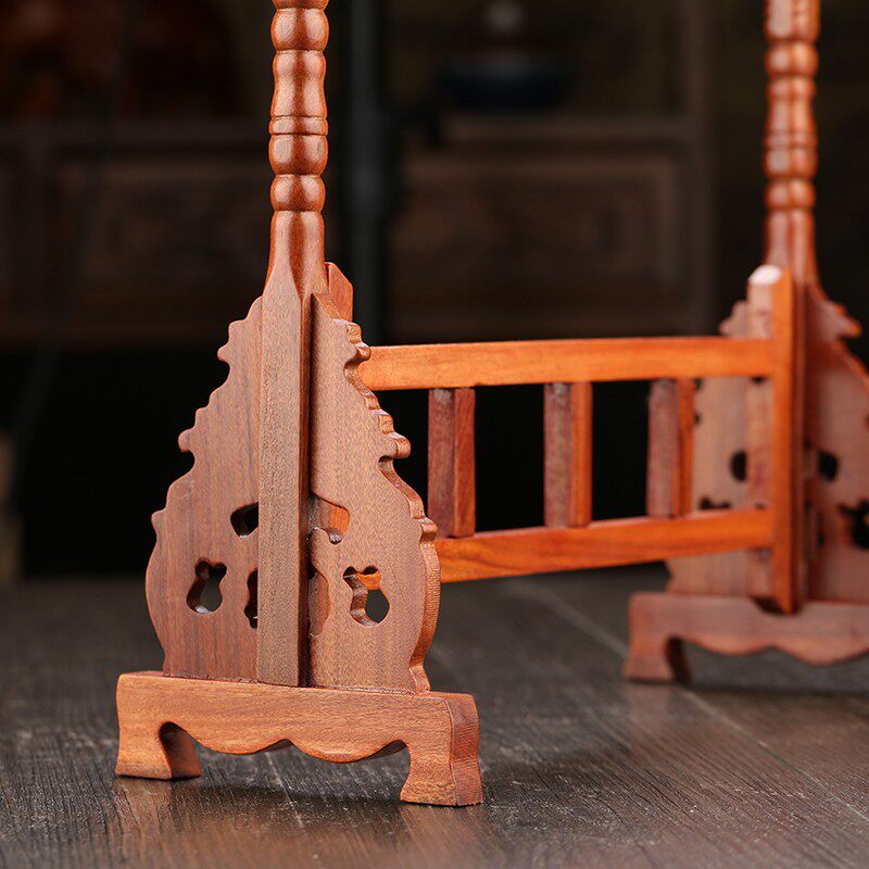 毛笔笔架实木书法摆件托架支架用品工具酸枝文房四宝