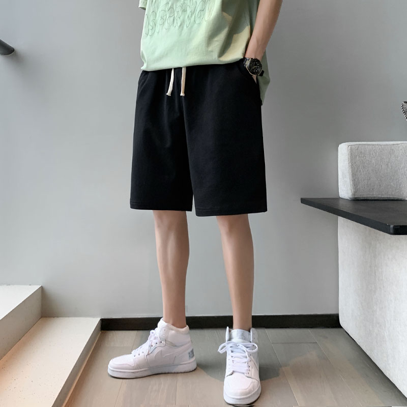 休闲短裤男士夏外穿纯棉宽松潮流薄款五分裤跑步运动篮球裤沙滩裤