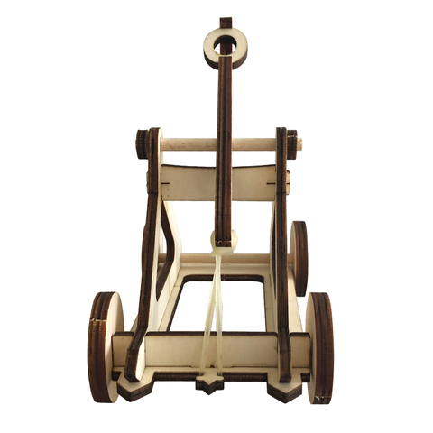 湖大模型工厂店:diy木制投石车科技小制作投球材料投石机攻城器械学生