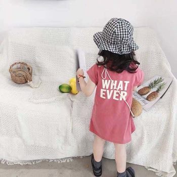 Baby skirt 2024 new summer pure cotton short-sleeved style loose children's cute princess dress