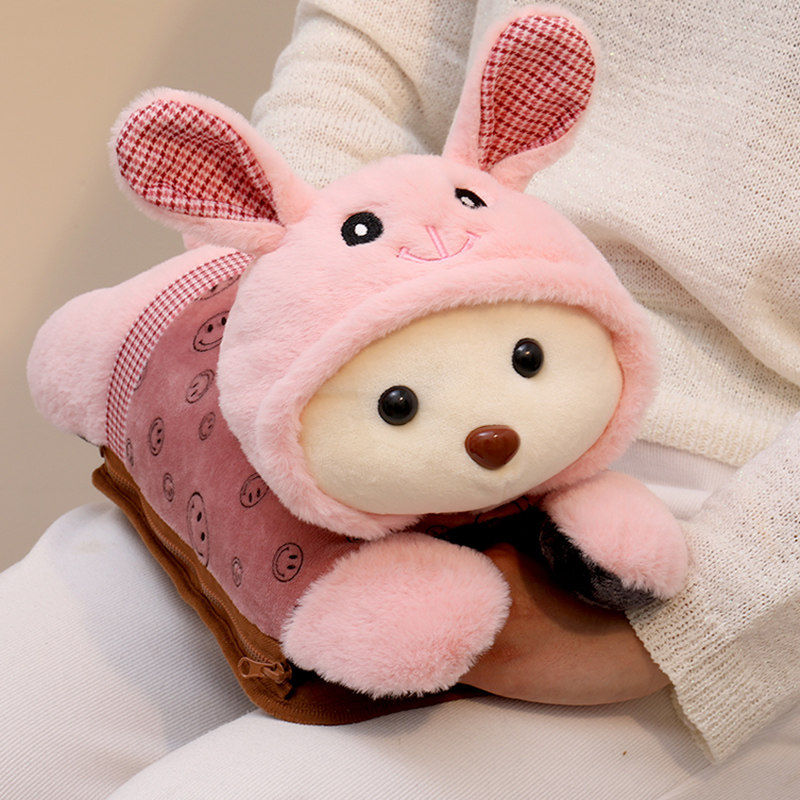 热水袋暖宝宝充电式可爱毛绒暖手手宝卡通水袋电暖热水袋