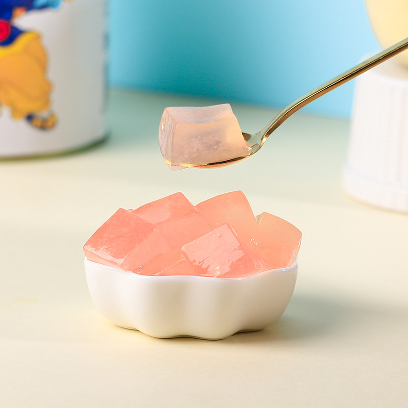 果冻广禧水蜜桃冻冻罐头900g蒟蒻布丁珍珠奶茶果冻