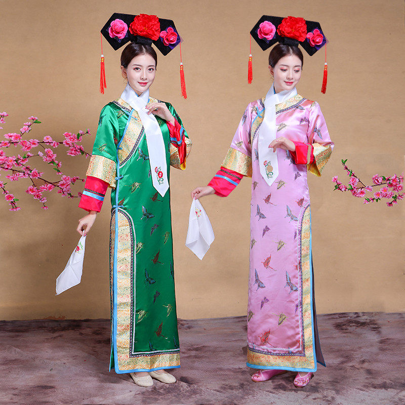 清朝格格服女成人贵妃公主宫廷古装娘娘改良民族服装