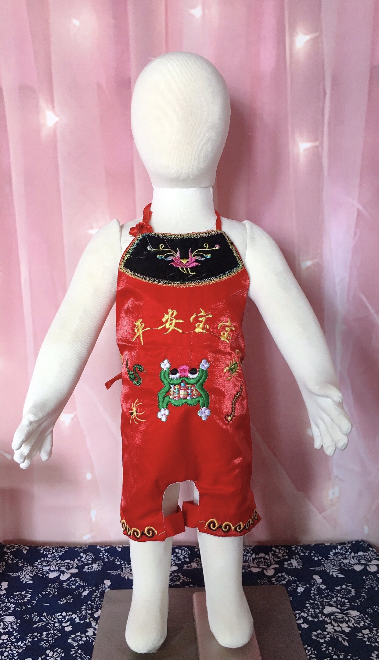 肚兜宝宝连体夏季新款0-2岁端午刺绣肚兜