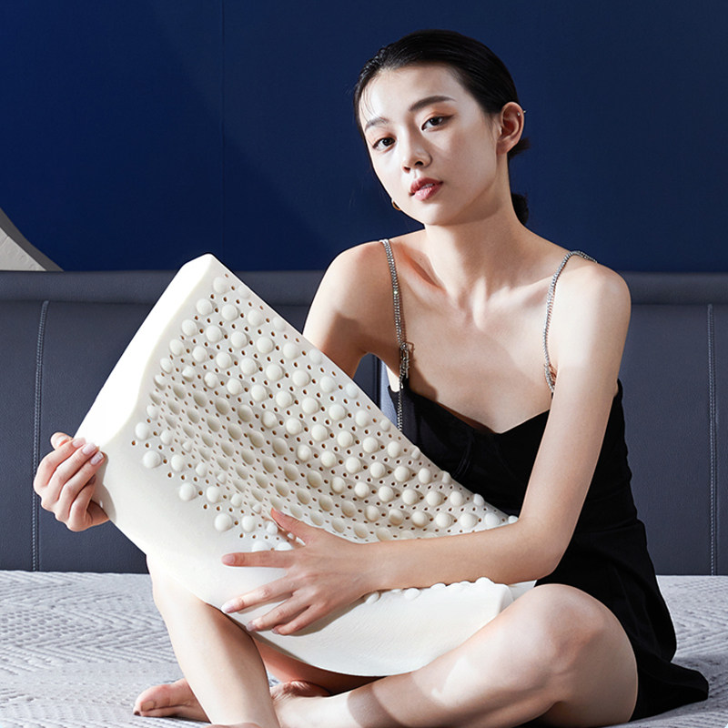小米8h智能防打鼾防失眠天然乳胶枕头成人护颈椎枕芯睡眠枕芯家用