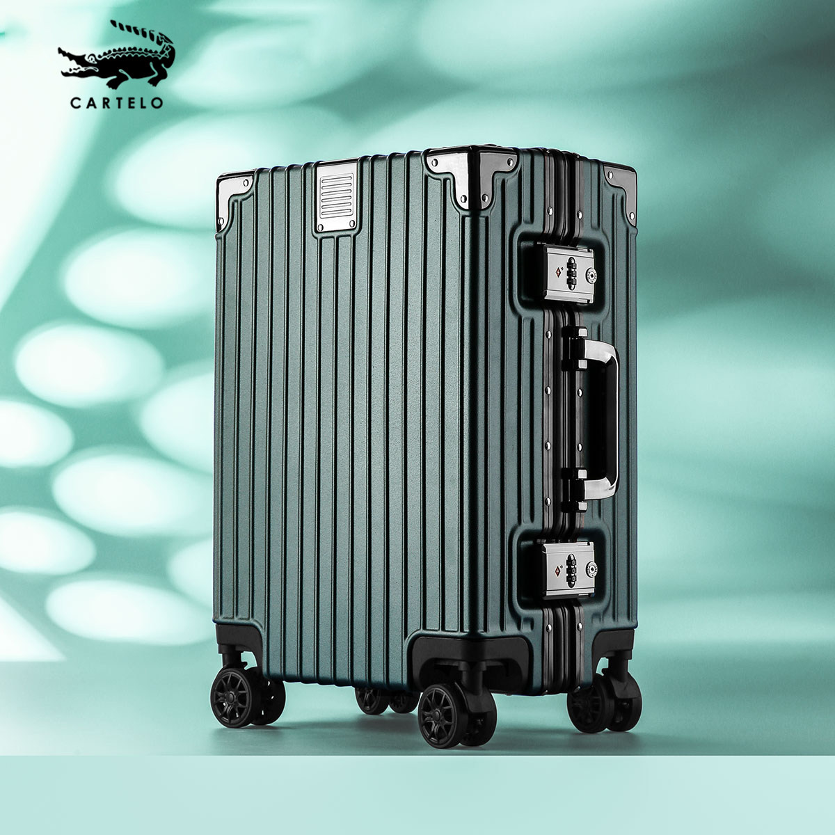 卡帝乐鳄鱼拉杆箱行李箱万向轮铝旅行皮箱日系网红ins旅行箱