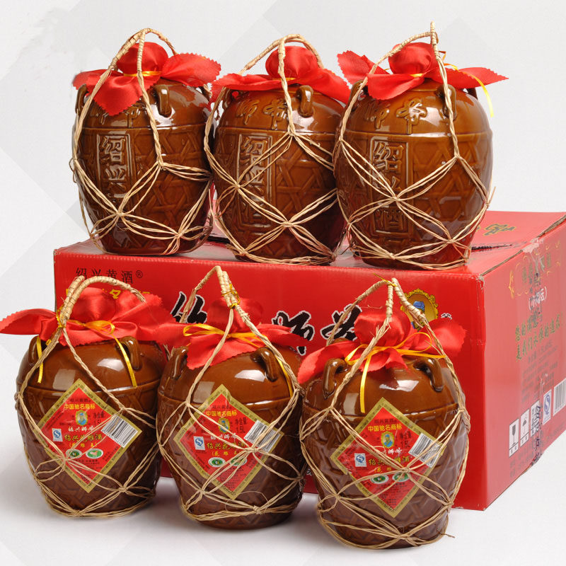 师爷花雕绍兴黄酒传统手工雕王15lx6坛包年货传统黄酒