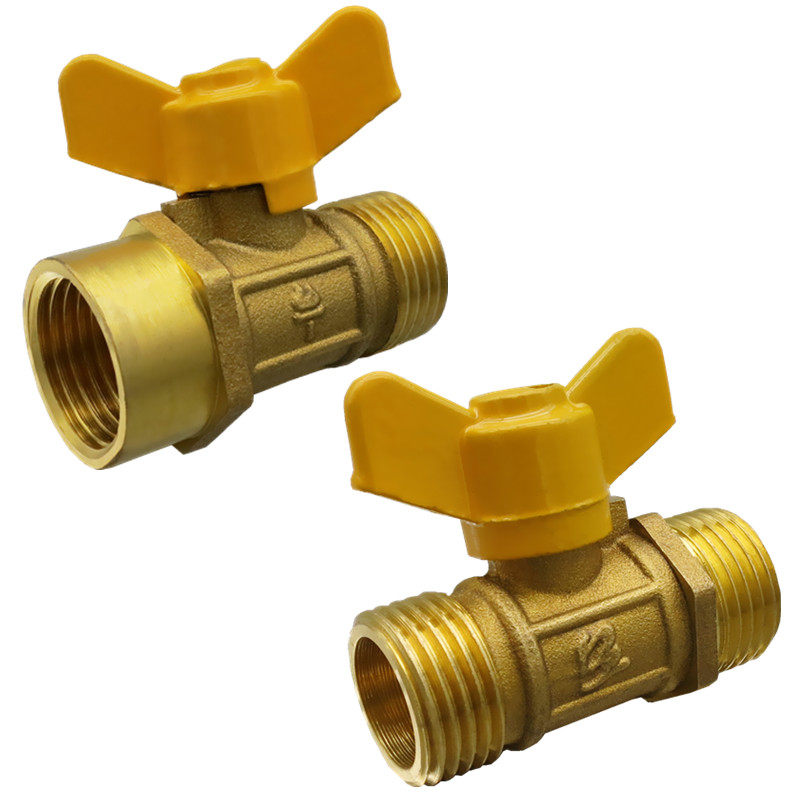 内外dn15全铜阀门双外水管丝铜家用四分1寸球阀