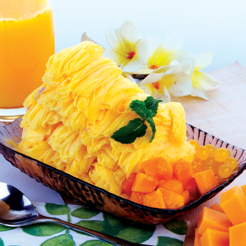 自然尚品芒果绵绵冰粉雪花粉冰雪雪粉刨冰机原料珍珠奶茶粉