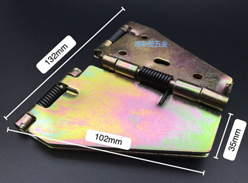 方桌变圆桌大号折叠餐桌十字弹簧合页180度桌面翻板家具蝴蝶铰链